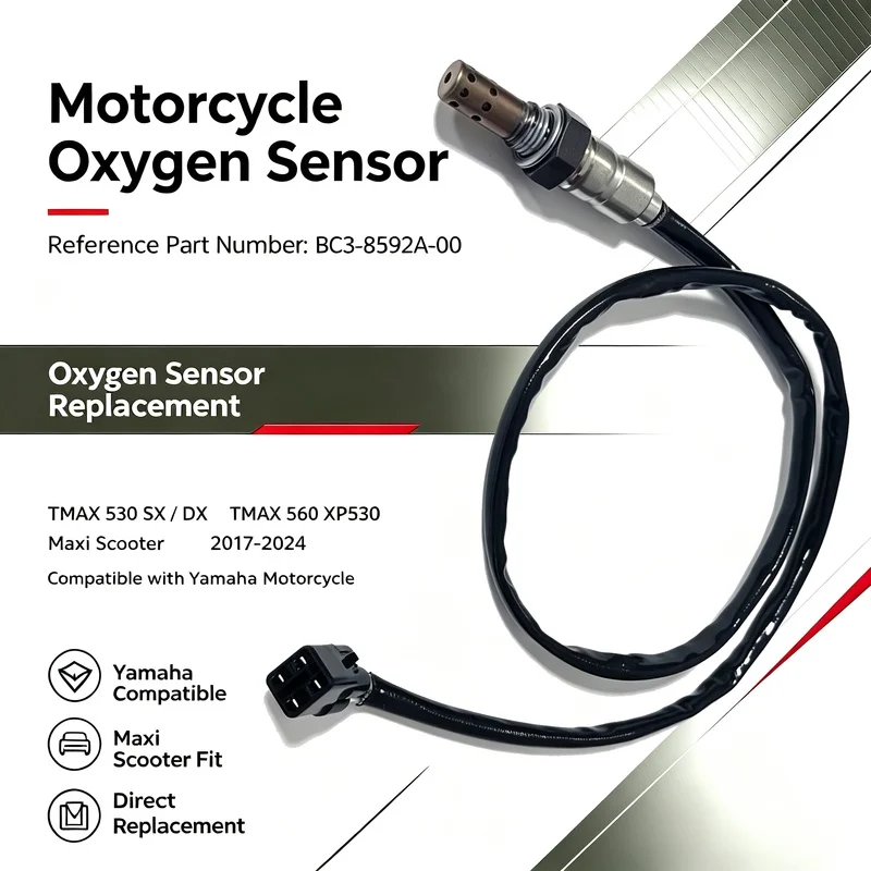 BC3-8592A-00 Motorcycle Oxygen Sensor For Yamaha TMAX 530 SX DX TMAX 560 XP530 2017-2024 Maxi Scooter