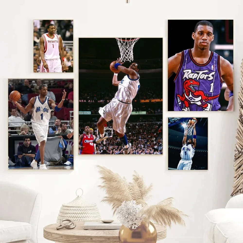 1pc Basketball-Tracy McGrady Poster Paper Print Home Living Room Bedroom Entrance Bar Restaurant Cafe Art Painting Decoration