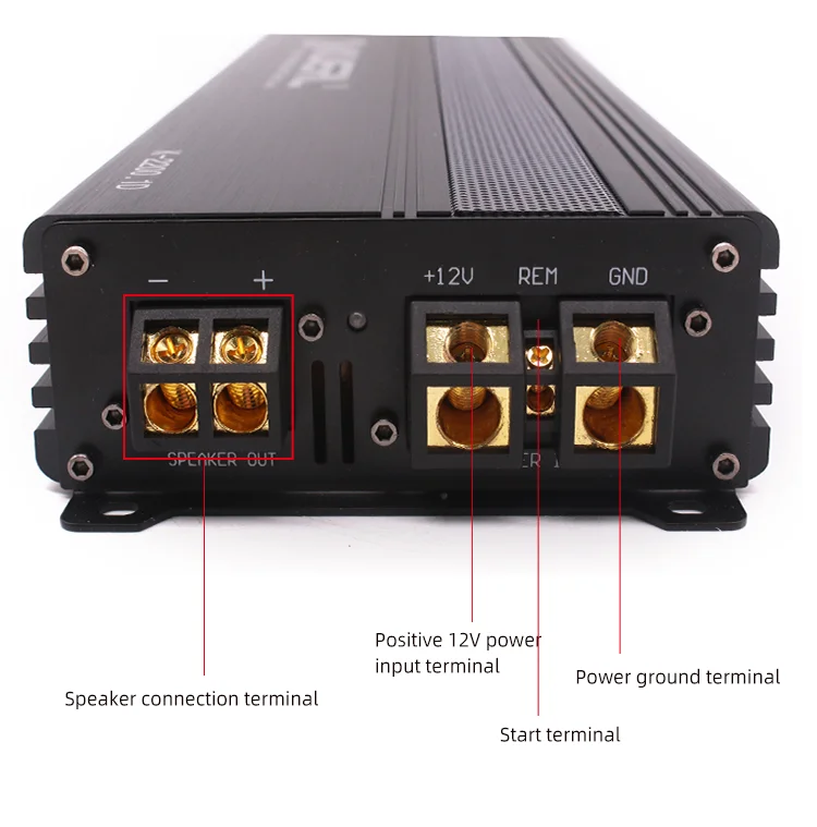 Wholesale RMS Power 2000W*1CH@1Ω/1500W*1CH@2Ω/1000W*1CH@4Ω Full Range Class D 1 Channel High Power Monoblock Car Audio Amplifier