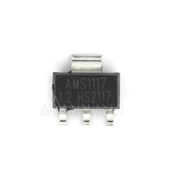 10 unids/lote AMS1117-3.3V AMS1117-ADJ AMS1117-1.8 AMS1117-1.2 AMS1117-5.0 AMS1117-2.5 AMS1117-3.3 AMS1117-5.0 AMS1117-1.5 SOT223