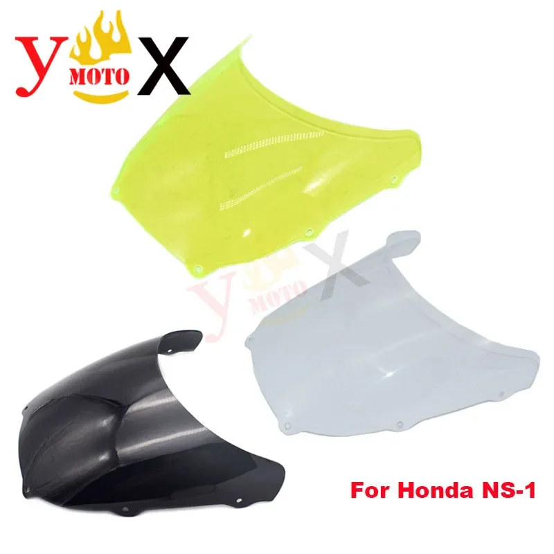 NS-1 50 ahumado oscuro/transparente/verde parabrisas de motocicleta Deflector de cristal delantero carenado para Honda NS1 NS-1 50cc