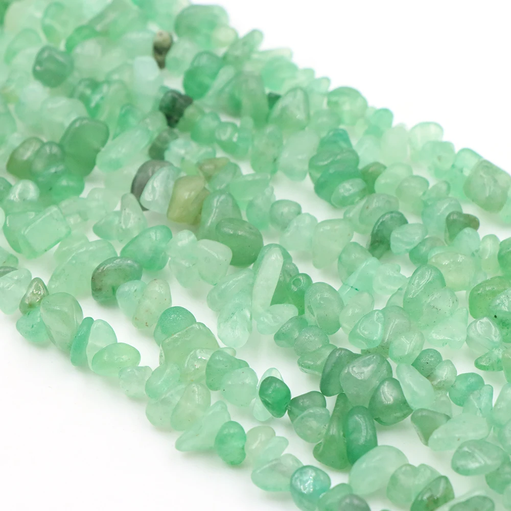 5-8mm Natural Stone Green Aventurine Chip Bead Irregular Loose Beads DIY Bracelet Necklace Jewelry Making Healing Crystal Crafts view 3