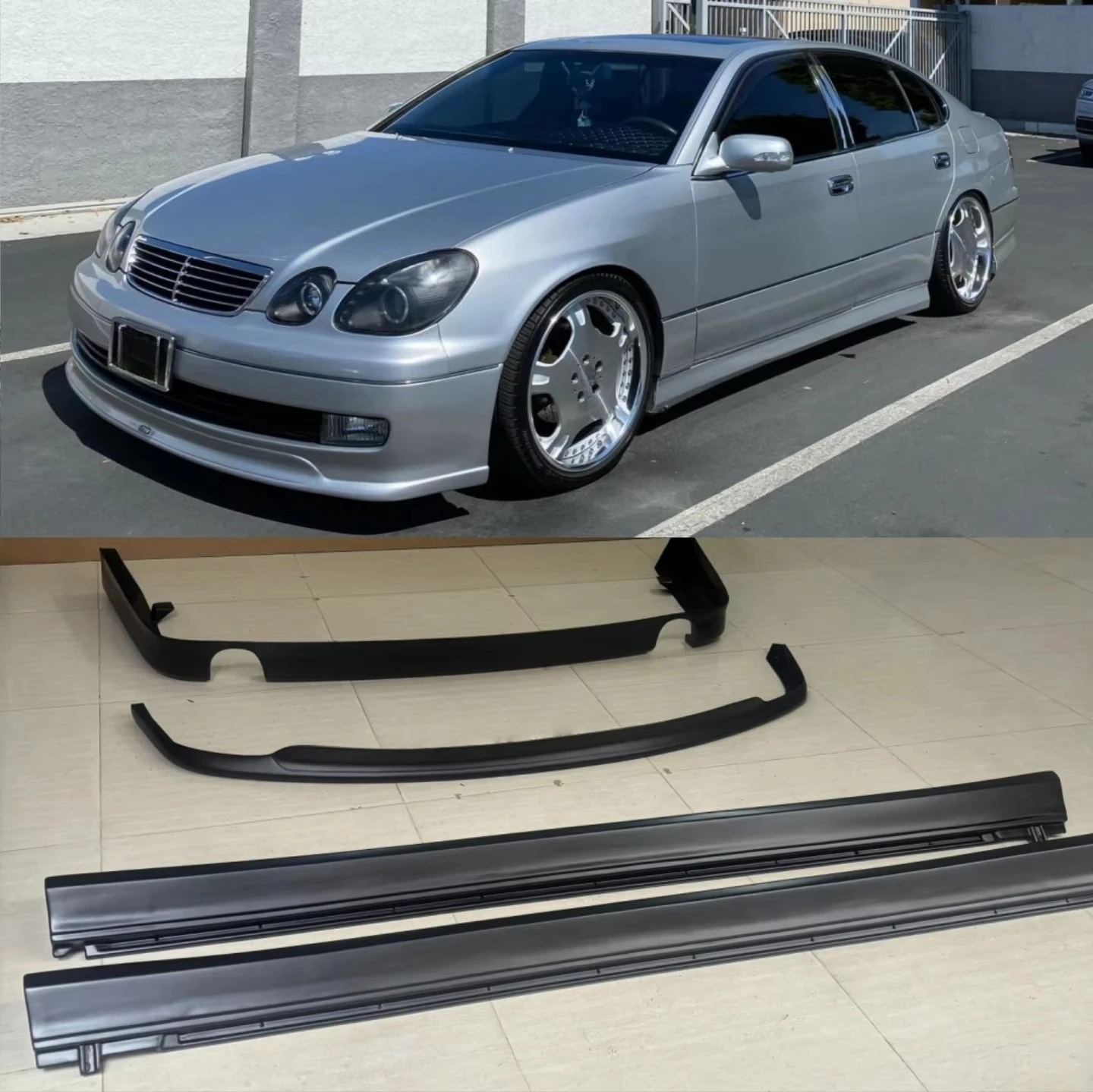 Suitable for GS300 400 Aristo 1998-2005 for JZS160  Car Body Kit  and   Front Bumper Rear Bumper Side Skirt
