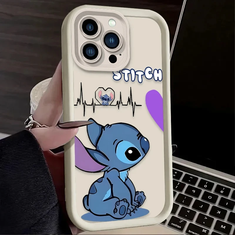 Hot Cartoon Simplicity Stitch Angel Heartbeat Phone Case for Google Pixel 9 8 7 8A 7A Pro XL Soft Silicone TPU New Back Cover