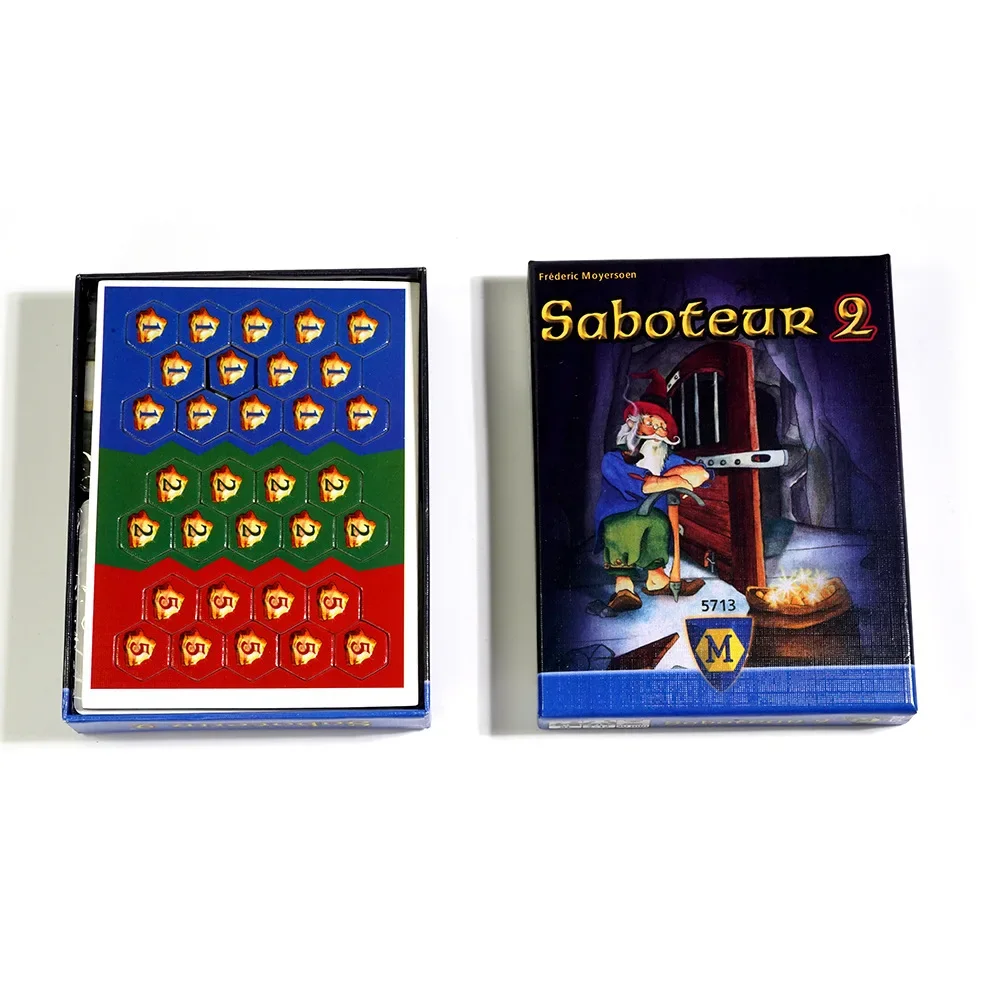 English Saboteur Board Game Cards Table Games Funny Card Games for Families Party Game Dwarf Gold Mine Digging Miner Board Game