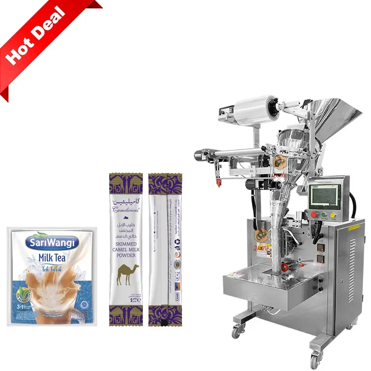 Automatic small vertical screw powder sachet packaging machine for milk tea powder packaging machine