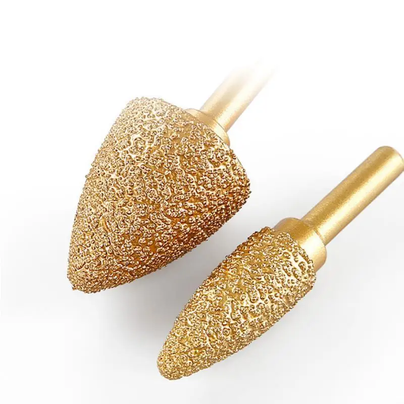5 Stück gelötete Diamant-Schleifkopf-Schleifstifte mit 6-mm-Schaft zum Polieren und Schleifen von Gusseisen, Edelstahl, Stein und Keramik – Detail 7