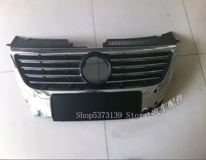 For Volkswagen VW Passat B6 2007 2008 2009 2010 2011 Style ABS Glossy Black Grille Front Bumper Grill With Logo