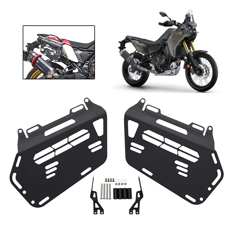 

Для YAMAHA TENERE 700 Tenere700 T700 2019-2025 2024: Задний кронштейн для крепления боковых кофров, держатель для багажа, боковые сумки
