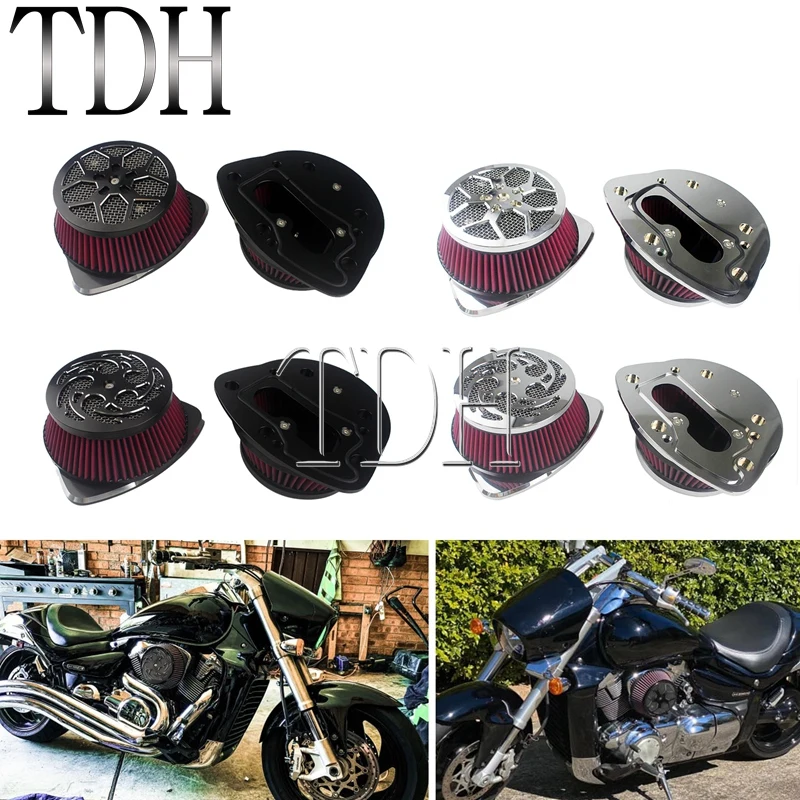 Big Air Kit XXX Dual Twin Air Filter Kit For Suzuki Boulevard M109R M109RZ M109R2 VLR1800 C1800R Intruder 1800 Boss Air Cleaner