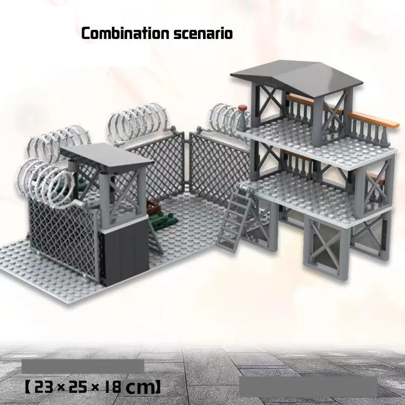 WW2 Army Military Base Model Building Kits Boys Toys Gifts Military Mini Army Supplies Building Blocks Sets