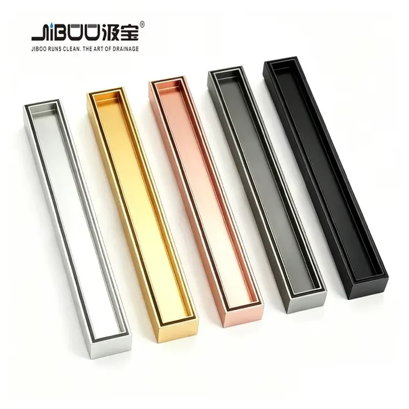 for Modern Shower Linear Drain SUS304 Stainless Steel Invisible Tile Insert Dual-purpose Deodorant Core Large Flow Bathroom