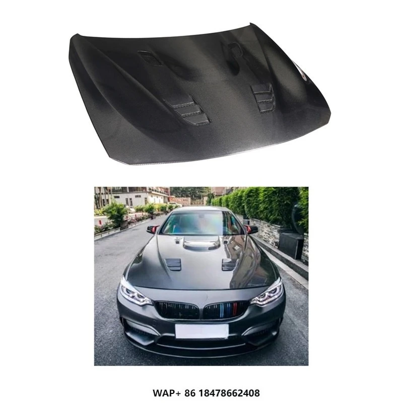

For M4 Style Carbon Fiber Engine Hood for 4 Series F32 F36 High Quality Upgrade with New Condition and Included Screws