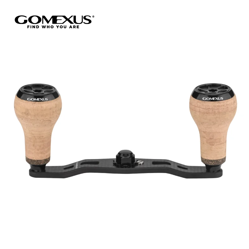 poignee-double-gomexus-105-mm-avec-bouton-en-aluminium-27-mm-pour-moulinet-de-peche