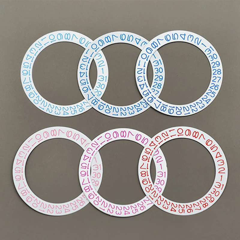 

White Black NH35 NH36 Date Dial Fits NH35 NH36 4R35 4R36 Japan Automatic Mechanical Movement NH35 Date Dial Wheel Paste Patch