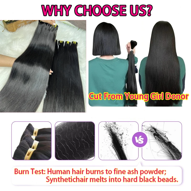 16A Vietnamese Raw Hair Bone Straight Bundles 100% Unprocessed Human Hair Extensions Double Weft 10-36Inch Natural Color #1B