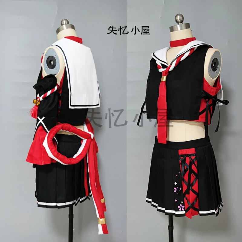 Hololive Okami Mio Cosplay Costume Halloween Party Outfit Custom Made Any Size 001 view 3