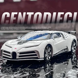 1:32 Bugatti Centodieci Alloy Sports Car Model Diecast Metal Racing Car Vehicles Model Collection Sound and Light Kids Toys Gift