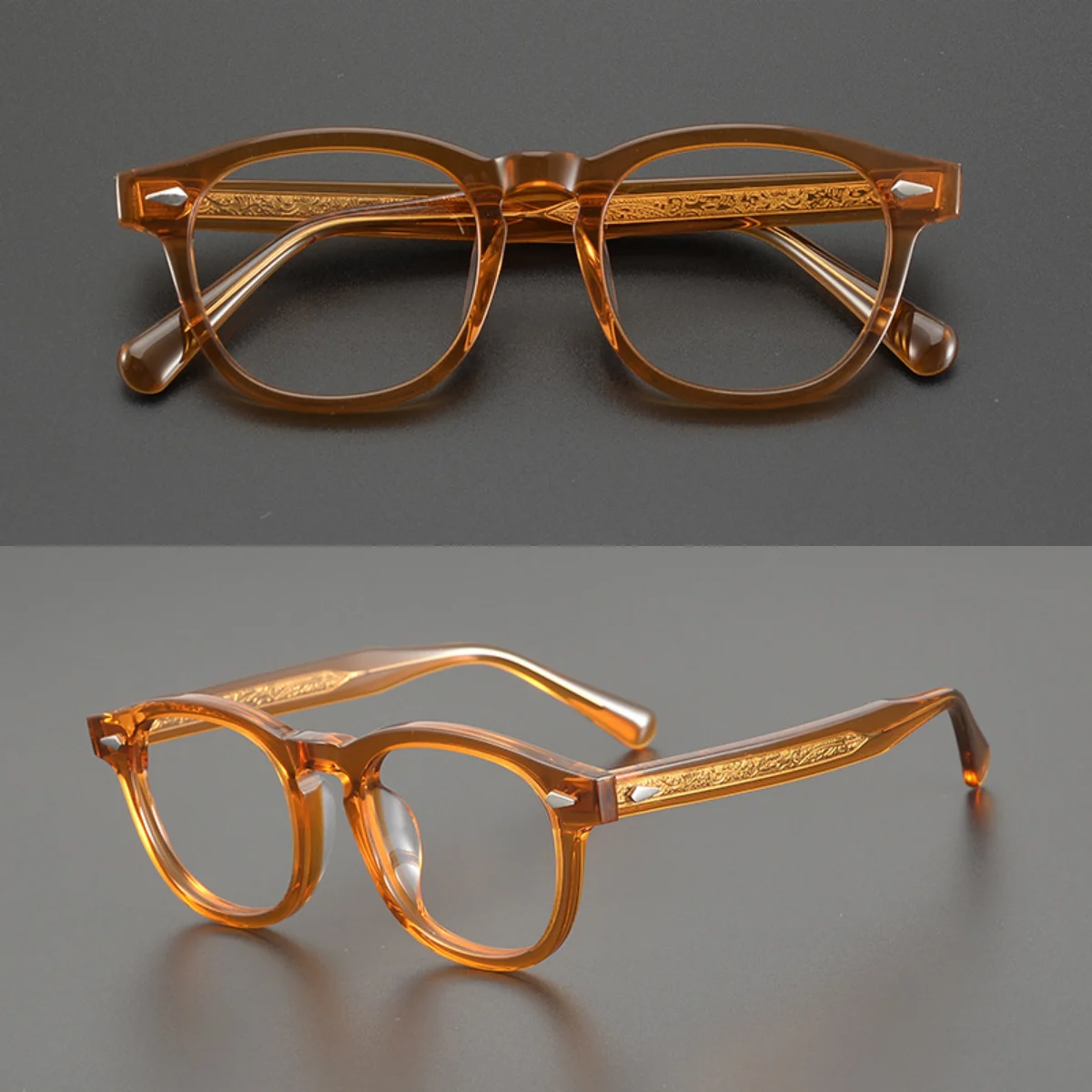 

New Designer Acetate Polygonal Eyeglass Frame Optical Reading Glasses Men Women Handmade Vintage Myopia Prescription Eyewear 233