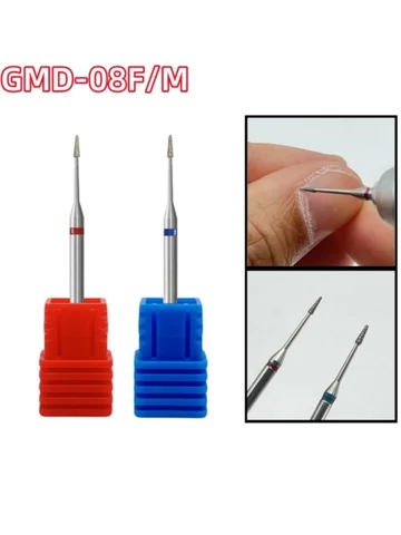 1/2Pcs Diamond Manicure Nail Drill Set Professional Manicure Pedicure Tools for Gel Polishing Removal and Dead Skin Exfoliat Bit