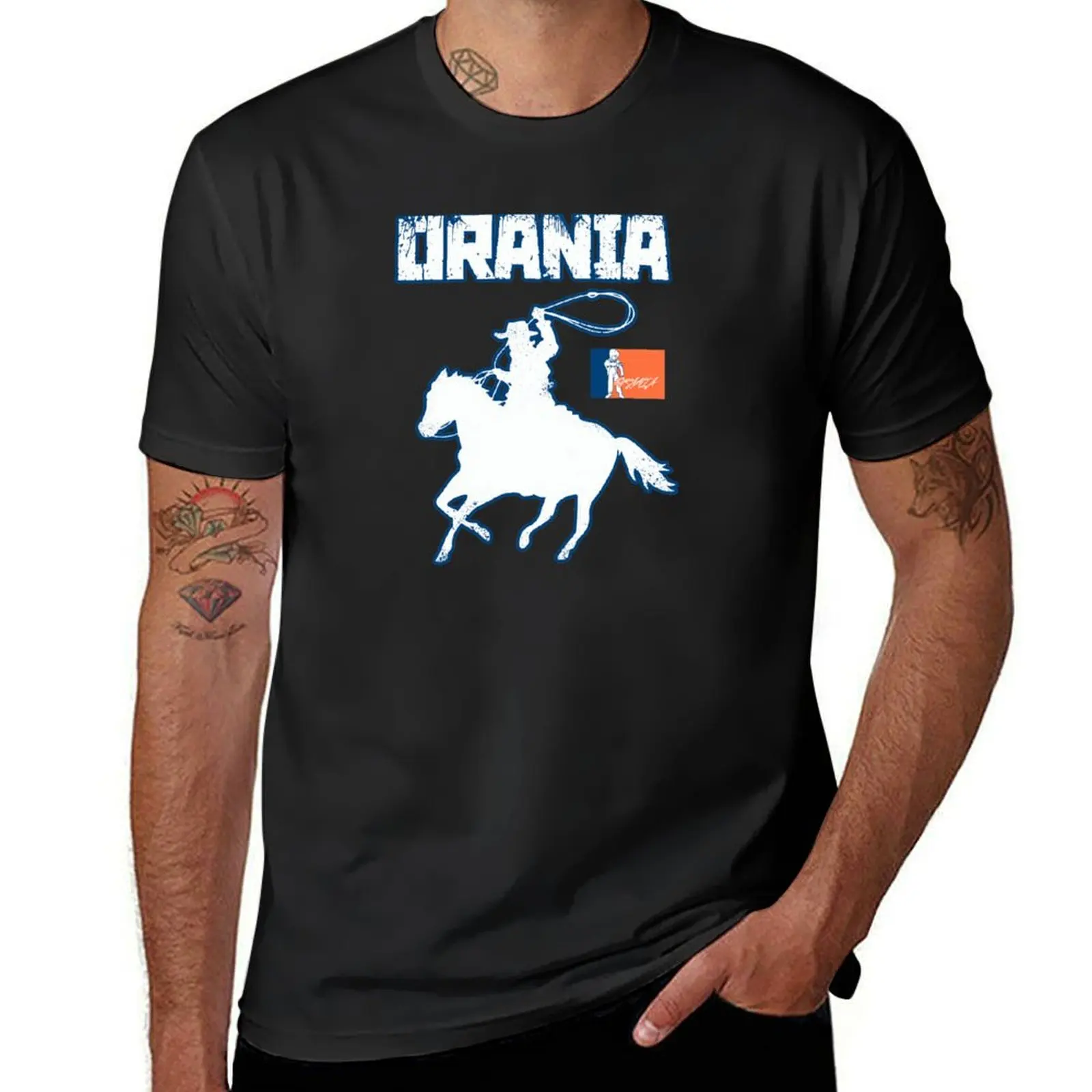 

Orania Cowboy - South African orange T-Shirt customizeds customs design your own boys animal print heavy weight t shirts for men