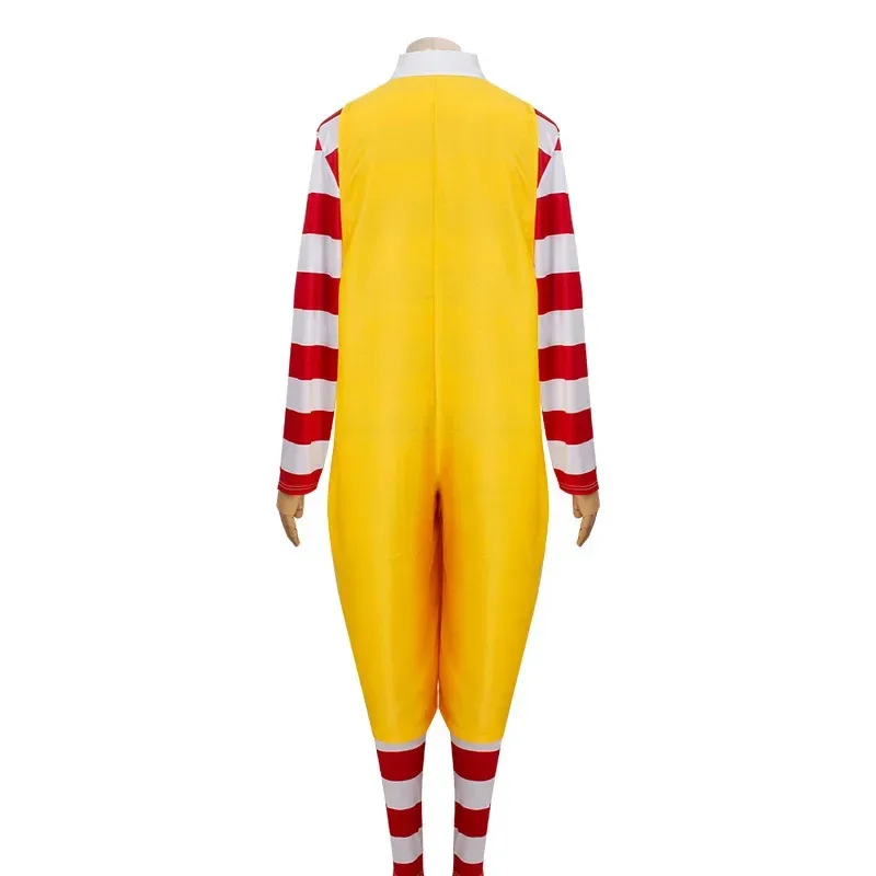 25COSВзрослый Макдональд Косплей Костюм Рональд Маскарад Вечеринка Сутра Клоун Персонаж Хэллоуин Вечеринка Забавный Костюм Сценическая Одежда Wi