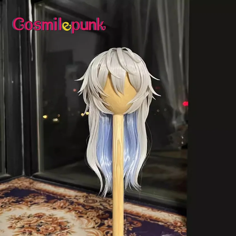 Anime Honkai: Star Rail Sunday Silver Gray Blue Hair Wig Cosplay 1/3 1/4 1/6 BJD Doll Handmade Wig Hair Game Cos Props