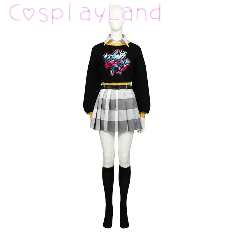 Juego Phantom Motoha Arai disfraz de Cosplay Sudadera con capucha falda trajes Halloween carnaval fiesta traje Comic Con Cos juego de rol og;5