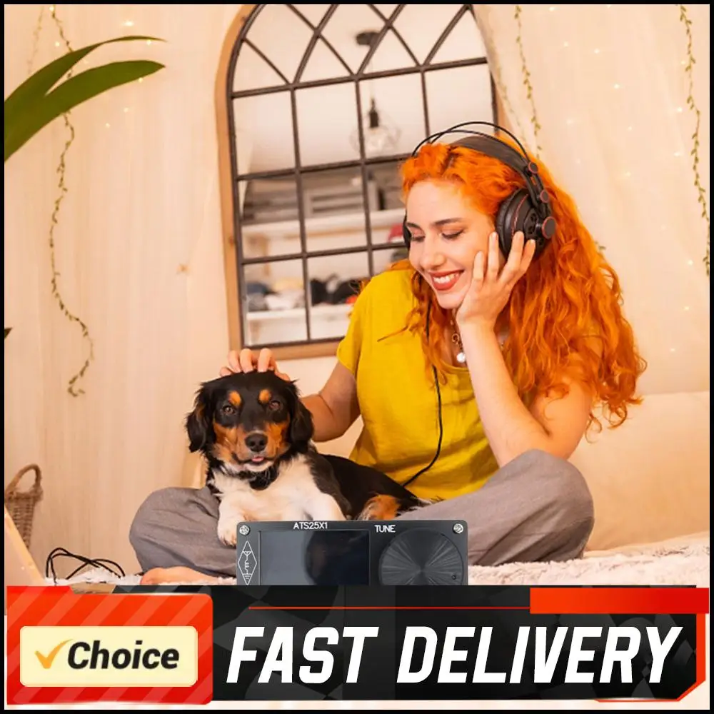 ATS25X1 جميع الموجات DSP راديو استقبال FM/LW/MW/SSB استقبال Si4732 رقاقة راديو رقمي 2.4 بوصة تعمل باللمس المدمج في البطارية