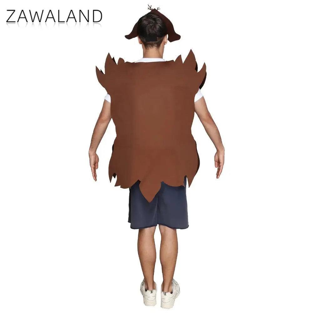 Zawaland Vintage Clock Costume with Hat Halloween Stage Performance Clothes Men Funny Party Cosplay Outfit Adult Festival Suit view 5