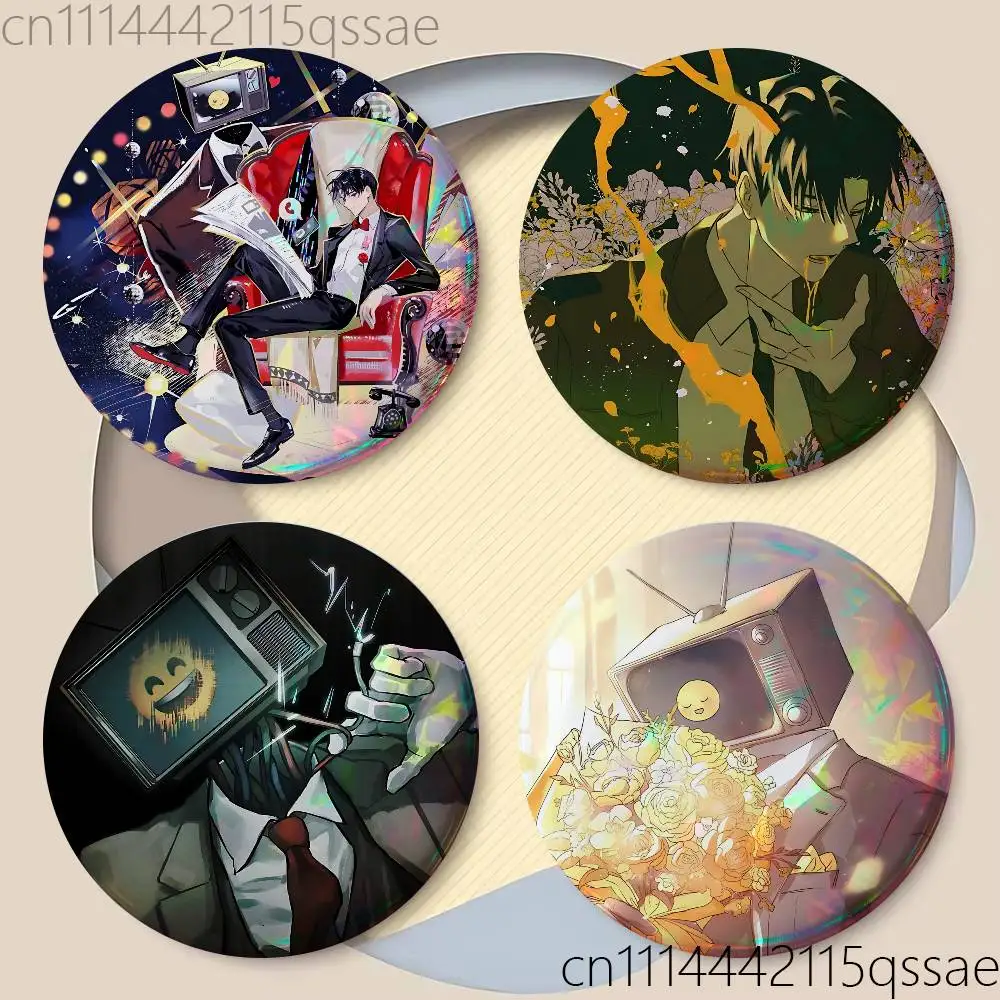 Got Agent Choi GDCG 25/32/44/58/75mm Badges Button Round Creative Pin Brooch Badge Bag Decor Accessories