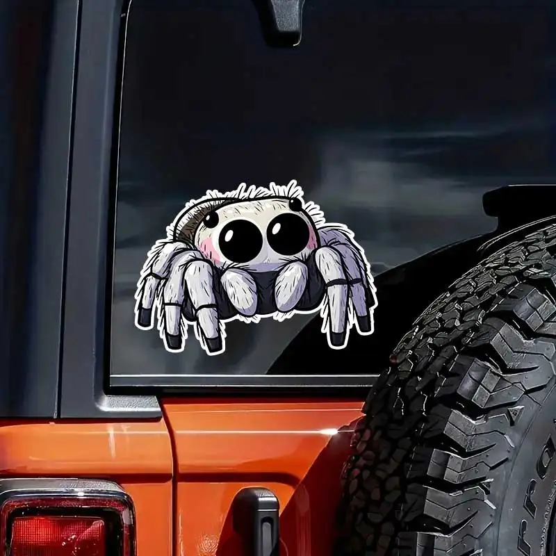 Cute Spider Car Sticker Vinyl Decal Waterproof Rear Window Motorcycle Camper Bumper Truck Laptop Decoration SH1627 2