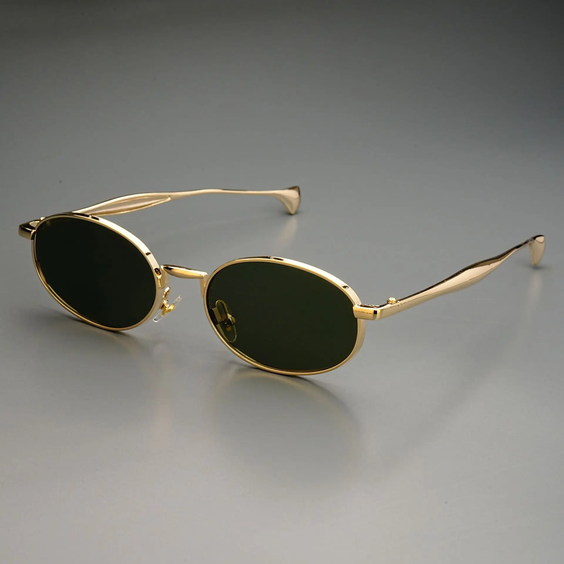 Vintage Oval Polarized Sunglasses for Men Women UV400 UVA UVB Protection Vintage Oval Metal Sunglasses Women - UV400 Protection  main image 3