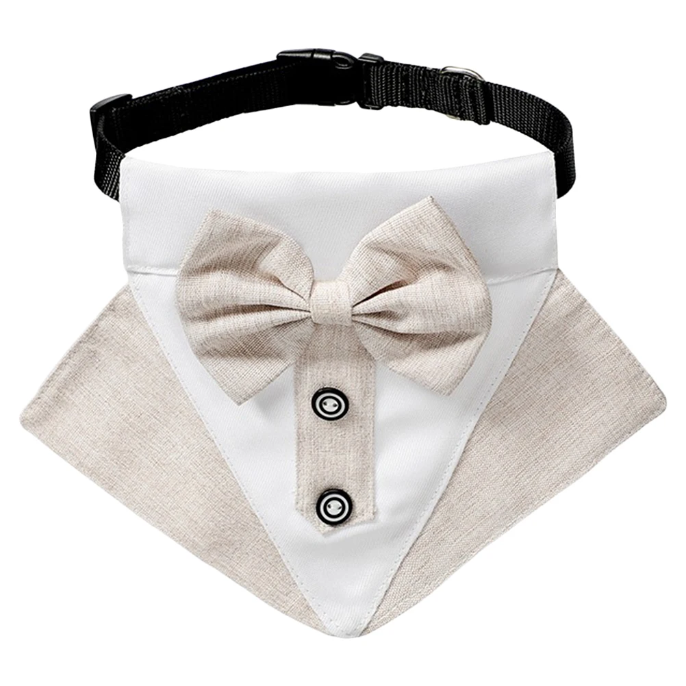 

Bow Tie Elegant Triangle Scarf Thick Collar Washable Cotton Dog Ties Fashion Bib Pet Accessories Dog Collar Pet Supplies