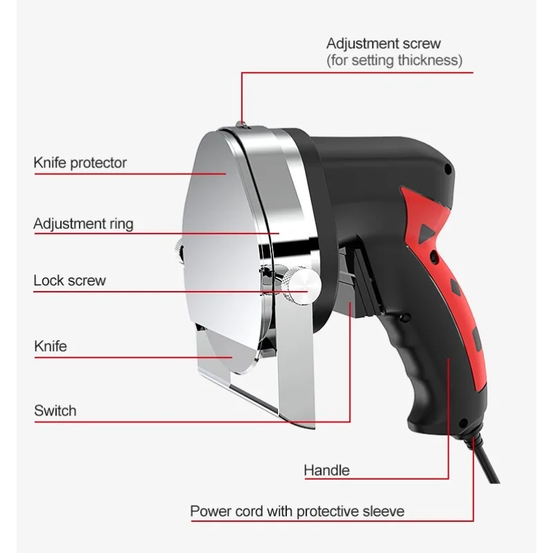 Handheld Electric Meat Cutter Knife for Turkish Kebab Shawarma Middle East
