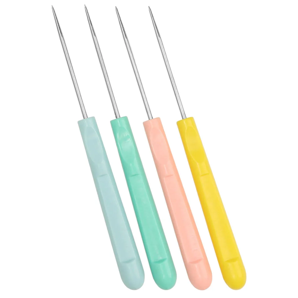 4 Pcs Sugar Stirring Pin Scriber Cookie Decorating Tool Icing Needle Manual Cake Steel Royal