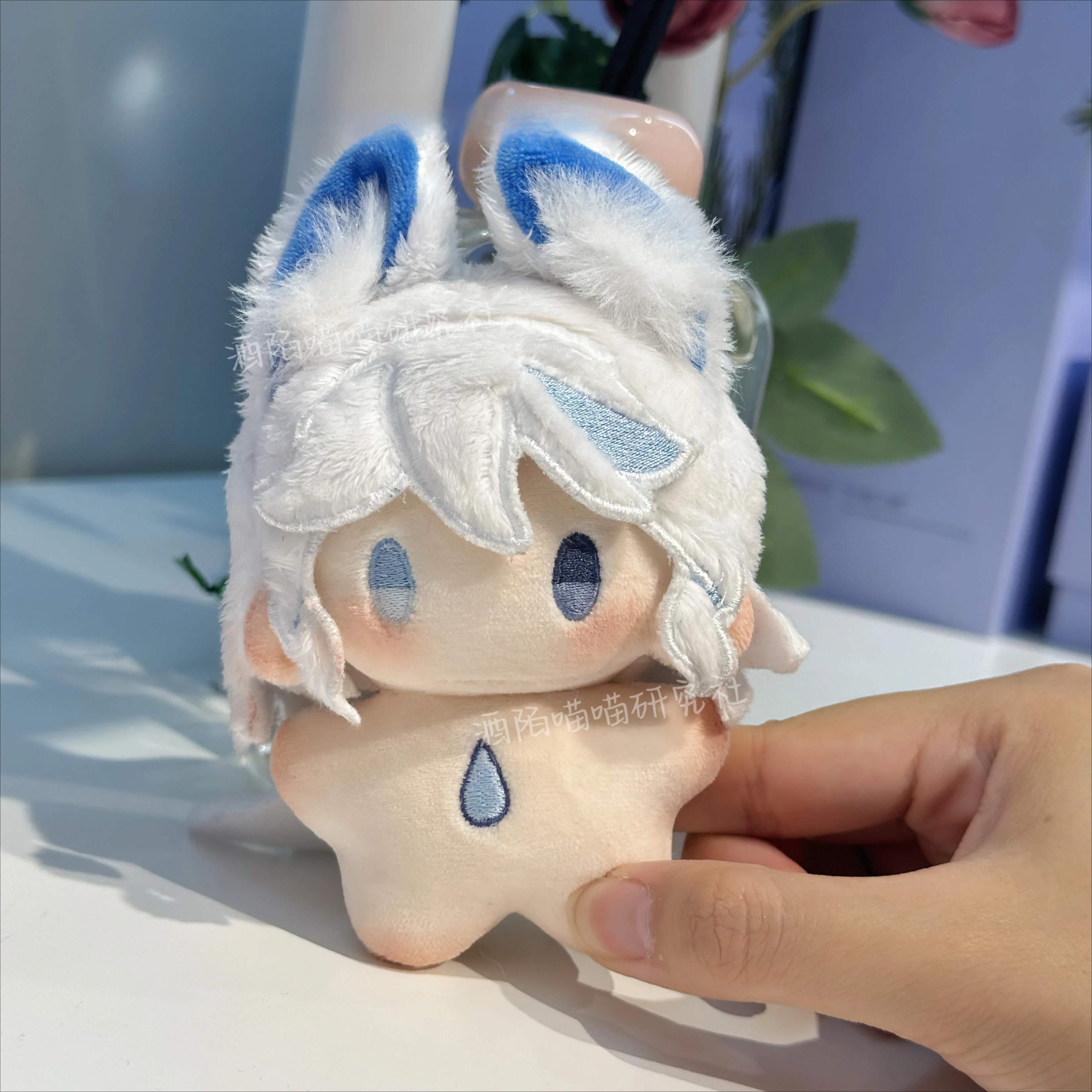 

Anime Genshin Impact Focalors Furina Cosplay Ornament Stuffed Toys Cartoon Fluffy Dolls Dango Pendant Accessory Starfish Body