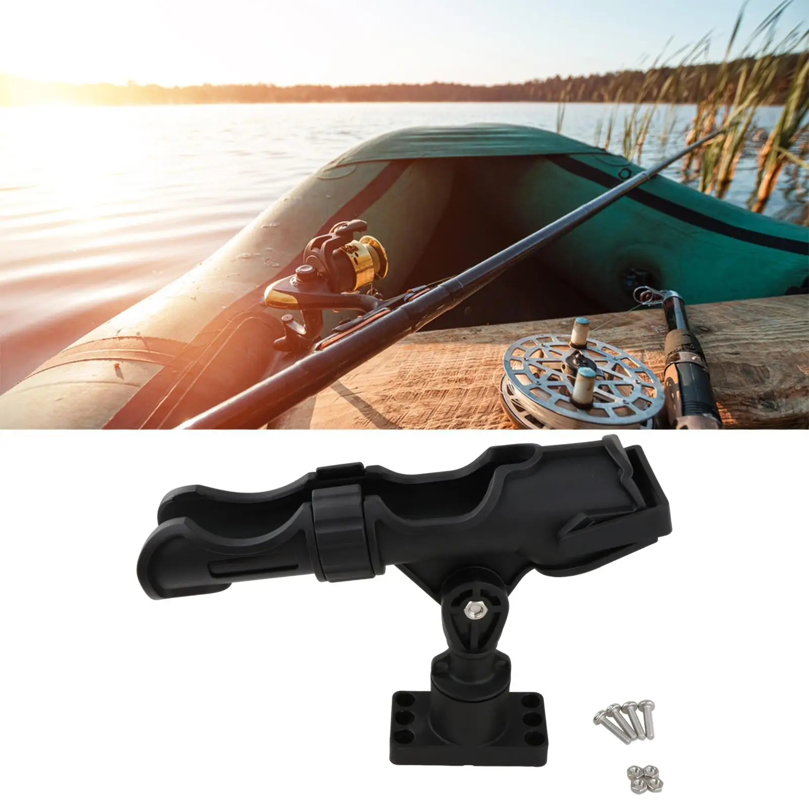 

Fishing Rod Holder Garage Freshwater Saltwater Boat Nylon Clamp Boat Bracket