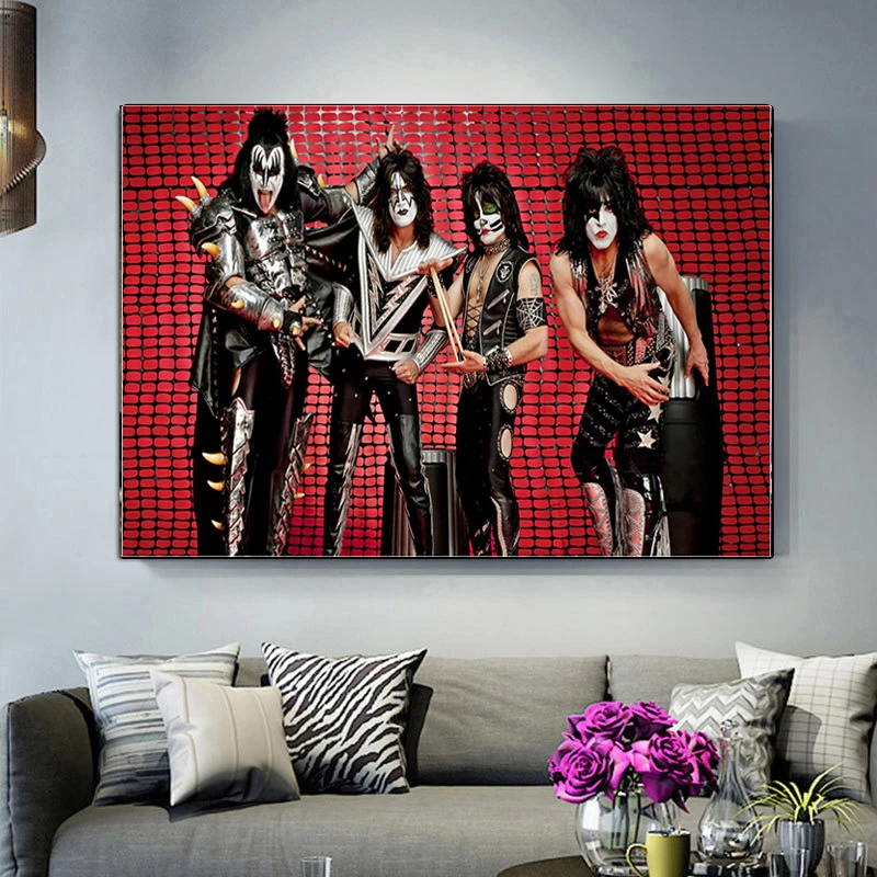 5D Diamond Painting Art Metal Kiss Rock Band Paul Stanley Picture Embroidery Handwork Cross Stitch Kit Wall Decor Gift