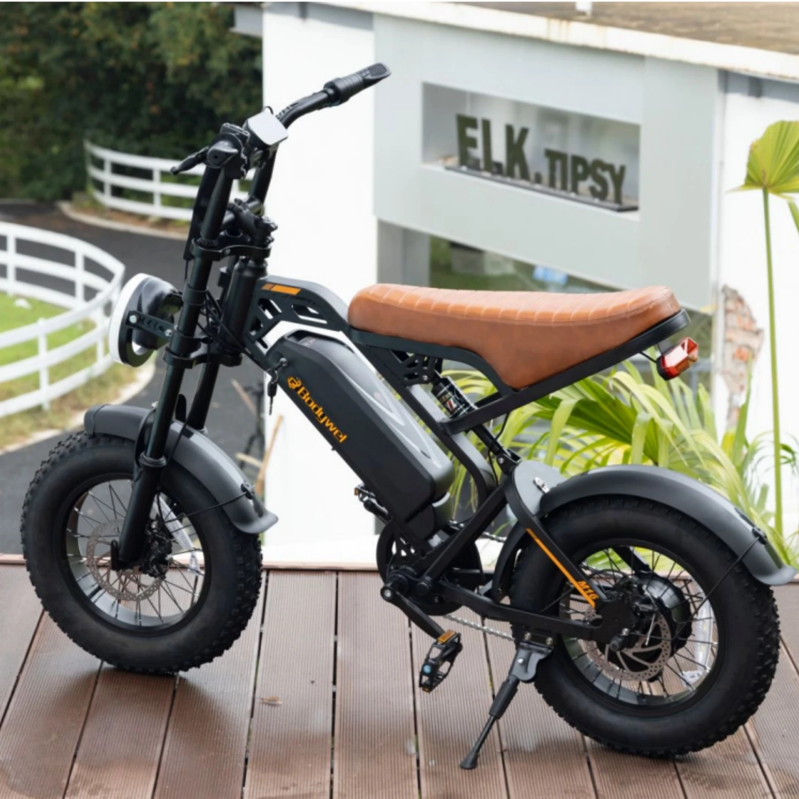 

Bodywel M16 Electric Bike for Adults 1500W Peak Brushless Motor 30MPH 48V 15Ah 16" Electric Bike Road Commuter Mountain E-Bike