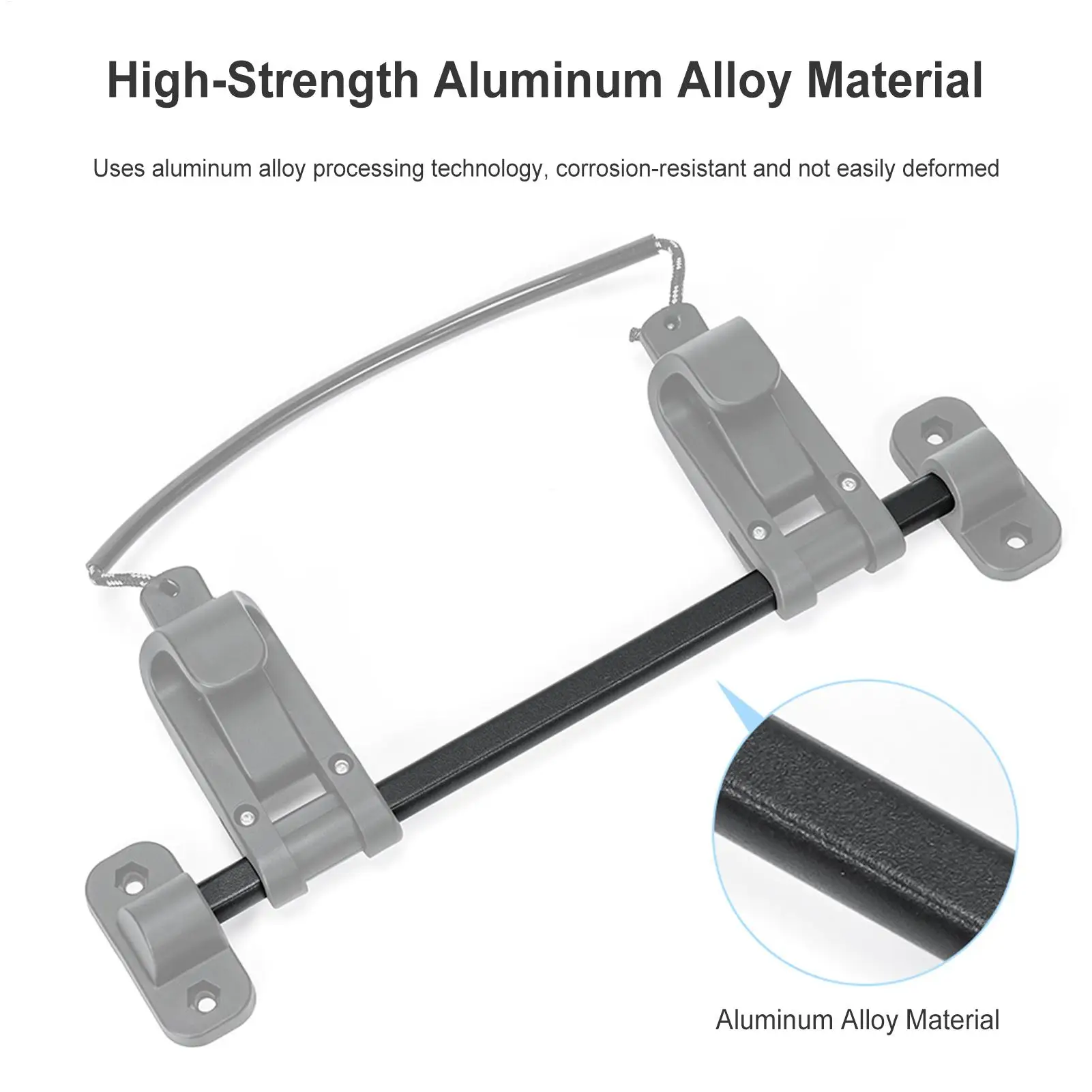 Quick Release Pannier Bracket Adjustable Aluminum Alloy Strap Buckle Bicycle Pannier Mount For Backpacking Travel Hiking Camping