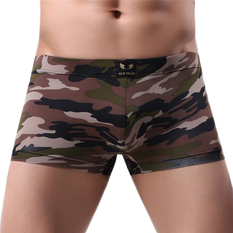 

Sexy Underwear Men Boxers Bikini Jockstrap Camouflage Mens Boxershorts Sissy Panties String Men Lingerie Panties Underpants