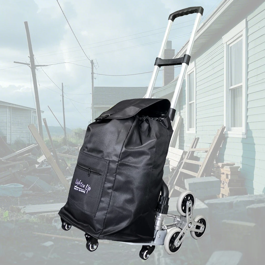 

Высококачественная вездеходная тележка на колесах TPR для покупок, кемпинга, сверхмощная ручная тележка, складная тележка для груза наверх