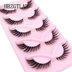 Invisible band Cat Eye Lashes Faux Mink Eyelashes Winged End Eye Elongated Eyelashes Fake Lashes Natural Long Full Strip Lashes