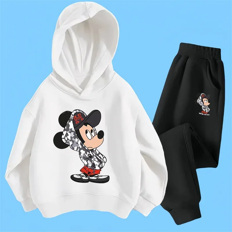 

Детская одежда, толстовка с Минни для девочек, костюм, одежда для мальчиков, детский топ с рисунком Микки Мауса, худи, модный уличный пуловер для детей
