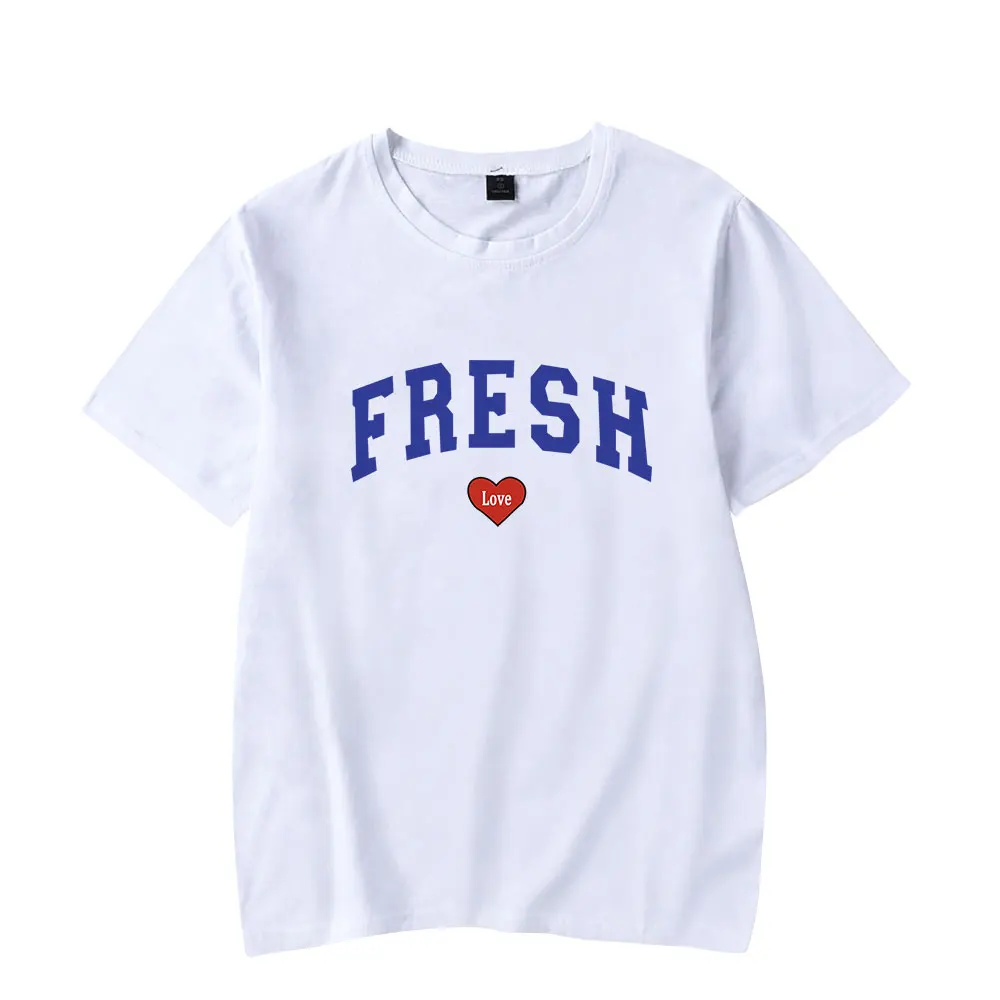 Sturniolo Triplets T-shirts Varsity Tee Fresh Love Merch Print Unisex Fashion Funny Casual Short Sleeve