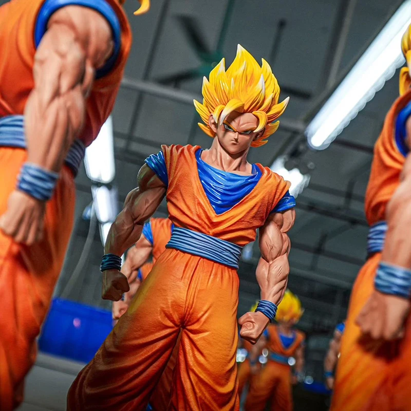 JT Statue Super Saiyan 2 Goku 1:6 échelle 32 cm figurine d'anime, Dragon Ball Z Son Goku modèle à collectionner pour la décoration du bureau à domicile