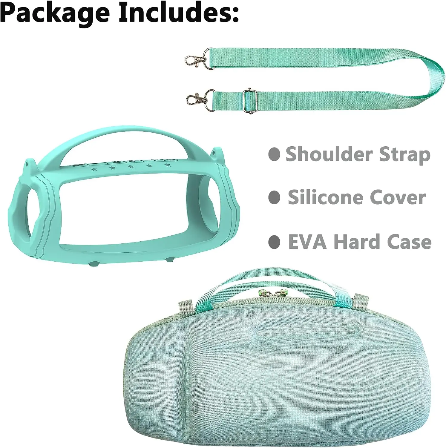 Ticosan Siliconen Handgreep Hoes En Hardcase Vervanging Voor Jbl Opladen 4/5 Bluetooth Speaker (Squad Case)