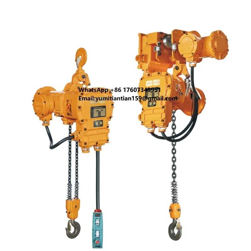 

10T Safety Anti-Explosion Guindaste a Prova De Explosion-Proof Crane Talha De Corrente Chain Block Hoist for Underground Mine