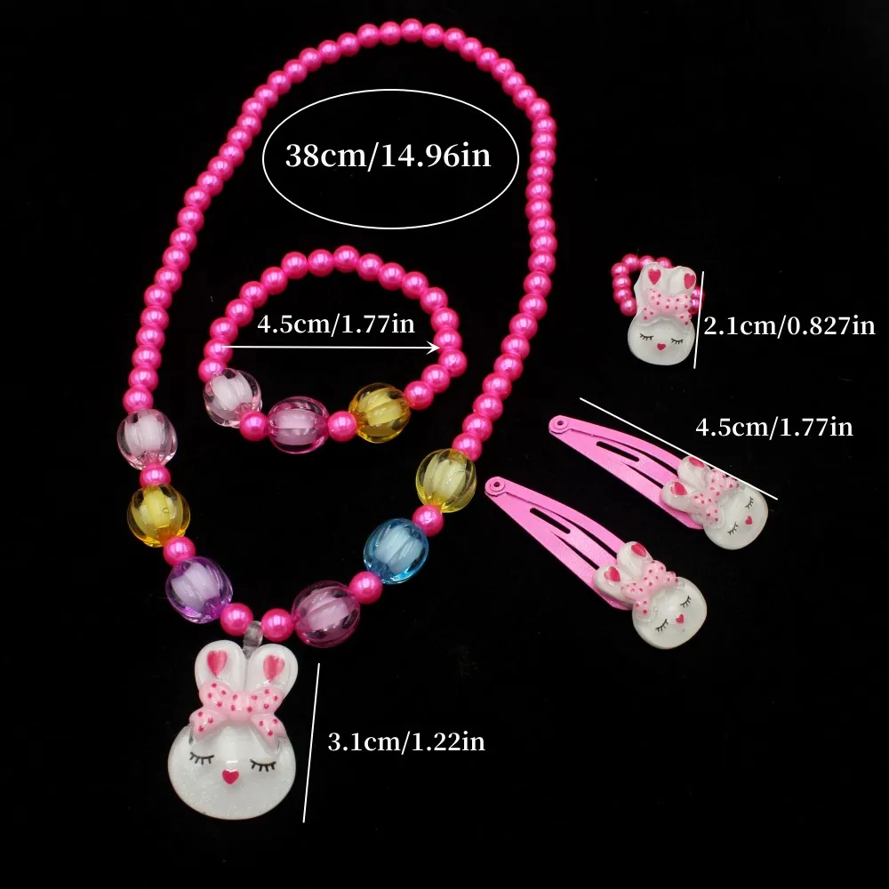Charming Handcrafted Beaded Jewelry Set for Girls